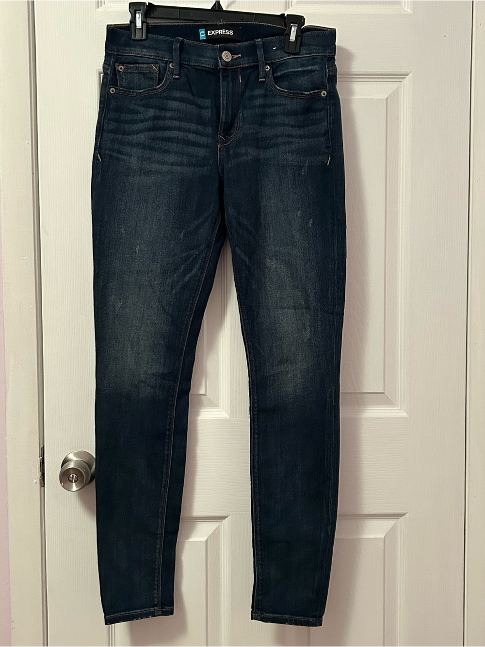 Express Dark Blue Skinny Jeggings